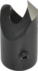 Vernon - 1/2" Cutter Diam, 1/4" Drill Compatibility, 1/4" Collar Thickness, Adjustable Depth Drill Countersink - Americas Industrial Supply