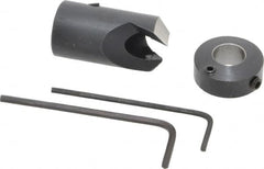 Vernon - 5/8" Cutter Diam, 11/32" Drill Compatibility, 5/16" Collar Thickness, Adjustable Depth Drill Countersink - Americas Industrial Supply