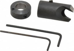 Vernon - 5/8" Cutter Diam, 25/64" Drill Compatibility, 5/16" Collar Thickness, Adjustable Depth Drill Countersink - Americas Industrial Supply
