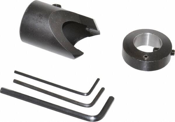 Vernon - 1" Cutter Diam, 5/8" Drill Compatibility, 3/8" Collar Thickness, Adjustable Depth Drill Countersink - Americas Industrial Supply