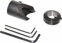 Vernon - 1" Cutter Diam, 5/8" Drill Compatibility, 3/8" Collar Thickness, Adjustable Depth Drill Countersink - Americas Industrial Supply