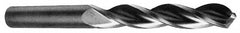 Made in USA - 13/32" 130° Solid Carbide Jobber Drill - Bright Finish, Right Hand Cut, Spiral Flute, Straight Shank, 4-1/2" OAL, Standard Point - Americas Industrial Supply