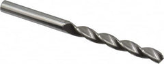Made in USA - 7/32" 130° Solid Carbide Jobber Drill - Bright Finish, Right Hand Cut, Spiral Flute, Straight Shank, 3" OAL, Standard Point - Americas Industrial Supply