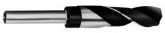Chicago-Latrobe - 1-21/64" Drill, 118° Point, High Speed Steel Silver Deming & Reduced Shank Drill Bit - Oxide Finish, 6" OAL, Flats on Shank, 3-1/8" Flute Length, Right Hand Cut, Standard Point, Spiral Flute, Regular Spiral - Americas Industrial Supply