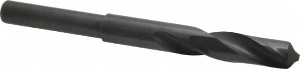 Interstate - 39/64" Drill, 118° Point, High Speed Steel Silver Deming & Reduced Shank Drill Bit - Americas Industrial Supply