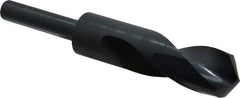 Interstate - 1-1/64" Drill, 118° Point, High Speed Steel Silver Deming & Reduced Shank Drill Bit - Oxide Finish, 6" OAL, Straight Shank, 3" Flute Length, Right Hand Cut, Standard Point, Spiral Flute, Regular Spiral - Americas Industrial Supply