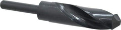 Interstate - 1-5/64" Drill, 118° Point, High Speed Steel Silver Deming & Reduced Shank Drill Bit - Oxide Finish, 6" OAL, Straight Shank, 3" Flute Length, Right Hand Cut, Standard Point, Spiral Flute, Regular Spiral - Americas Industrial Supply