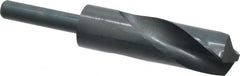 Interstate - 1-1/8" Drill, 118° Point, High Speed Steel Silver Deming & Reduced Shank Drill Bit - Americas Industrial Supply