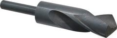 Interstate - 1-3/16" Drill, 118° Point, High Speed Steel Silver Deming & Reduced Shank Drill Bit - Americas Industrial Supply