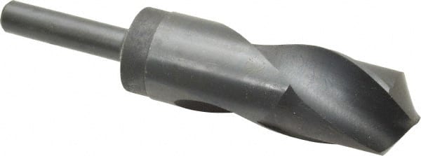 Interstate - 1-5/16" Drill, 118° Point, High Speed Steel Silver Deming & Reduced Shank Drill Bit - Americas Industrial Supply