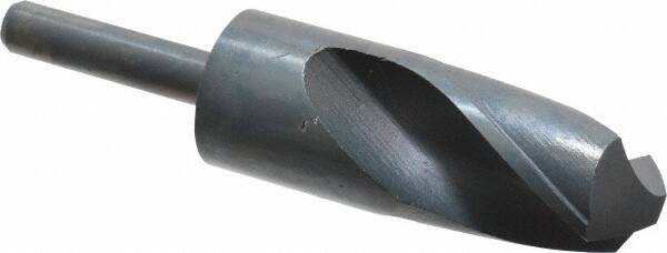 Interstate - 1-7/16" Drill, 118° Point, High Speed Steel Silver Deming & Reduced Shank Drill Bit - Americas Industrial Supply