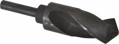 Interstate - 1-15/32" Drill, 118° Point, High Speed Steel Silver Deming & Reduced Shank Drill Bit - Oxide Finish, 6" OAL, Straight Shank, 3" Flute Length, Right Hand Cut, Standard Point, Spiral Flute, Regular Spiral - Americas Industrial Supply