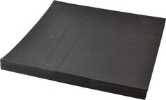 Made in USA - 12" Long, 12" Wide, 1" Thick, Neoprene Rubber Foam Sheet - 35 to 45 Durometer, Black, -40 to 220°F, 1,500 psi Tensile Strength, Stock Length - Americas Industrial Supply
