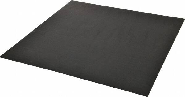Made in USA - 12" Long, 12" Wide, 1/8" Thick, Neoprene Rubber Foam Sheet - 45 to 55 Durometer, Black, -40 to 220°F, 1,500 psi Tensile Strength, Stock Length - Americas Industrial Supply