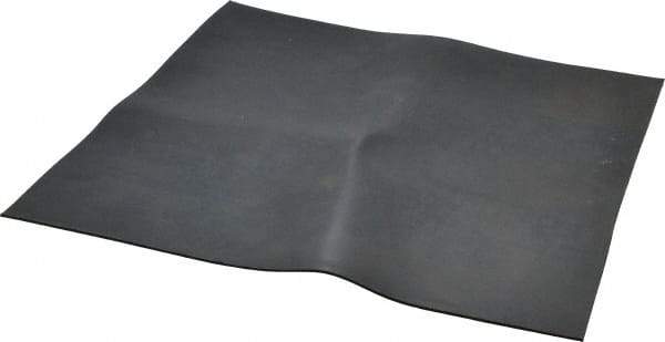 Made in USA - 12" Long, 12" Wide, 0.093" Thick, Neoprene Rubber Foam Sheet - 65 to 75 Durometer, Black, -40 to 220°F, 1,500 psi Tensile Strength, Stock Length - Americas Industrial Supply