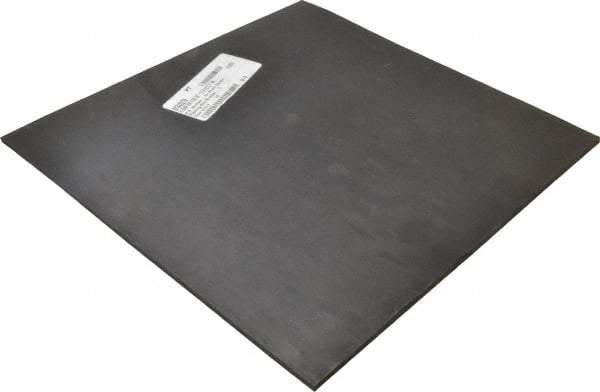 Made in USA - 12" Long, 12" Wide, 3/16" Thick, Buna-N Rubber Foam Sheet - 45 to 55 Durometer, Black, -40 to 212°F, 1,500 psi Tensile Strength, Stock Length - Americas Industrial Supply