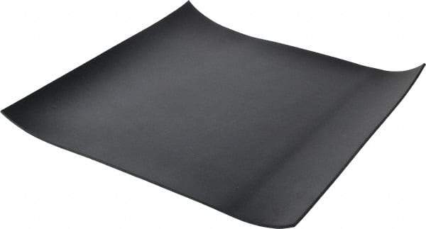 Made in USA - 12" Long, 12" Wide, 0.093" Thick, Buna-N Rubber Foam Sheet - 50 to 60 Durometer, Black, -40 to 212°F, 1,500 psi Tensile Strength, Stock Length - Americas Industrial Supply