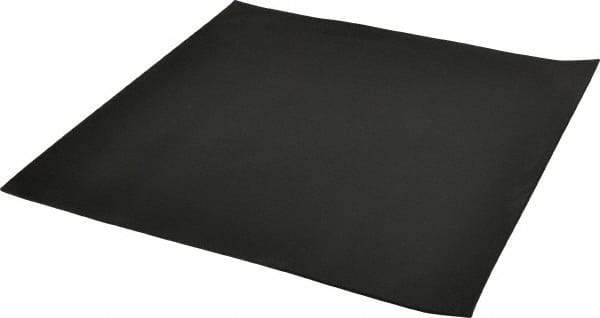 Made in USA - 12" Long, 12" Wide, 0.093" Thick, Buna-N Rubber Foam Sheet - 65 to 75 Durometer, Black, -40 to 212°F, 1,500 psi Tensile Strength, Stock Length - Americas Industrial Supply
