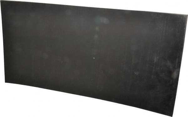 Made in USA - 24" Long, 12" Wide, 3/8" Thick, Buna-N Rubber Foam Sheet - 65 to 75 Durometer, Black, -40 to 212°F, 1,500 psi Tensile Strength, Stock Length - Americas Industrial Supply