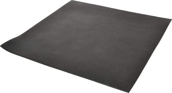 Made in USA - 12" Long, 12" Wide, 1/8" Thick, Neoprene Rubber Foam Sheet - 45 to 55 Durometer, Black, -40 to 212°F, 1,000 psi Tensile Strength, Stock Length - Americas Industrial Supply
