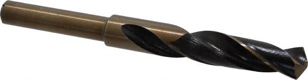 Interstate - 21/32" Drill, 118° Point, Cobalt Silver Deming & Reduced Shank Drill Bit - Americas Industrial Supply