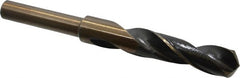 Interstate - 11/16" Drill, 118° Point, Cobalt Silver Deming & Reduced Shank Drill Bit - Americas Industrial Supply