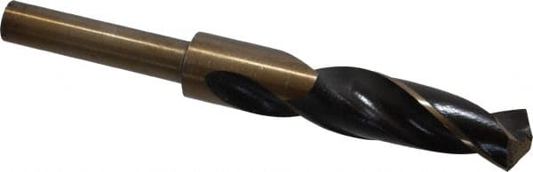 Interstate - 25/32" Drill, 118° Point, Cobalt Silver Deming & Reduced Shank Drill Bit - Americas Industrial Supply