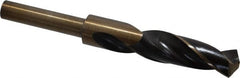 Interstate - 25/32" Drill, 118° Point, Cobalt Silver Deming & Reduced Shank Drill Bit - Americas Industrial Supply