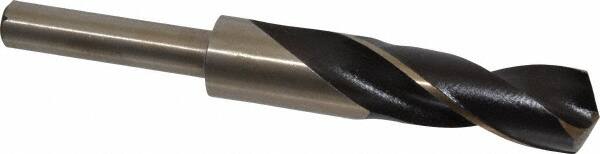 Interstate - 55/64" Drill, 118° Point, Cobalt Silver Deming & Reduced Shank Drill Bit - Americas Industrial Supply