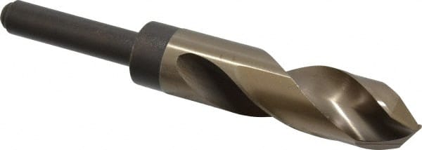 Interstate - 15/16" Drill, 118° Point, Cobalt Silver Deming & Reduced Shank Drill Bit - Americas Industrial Supply