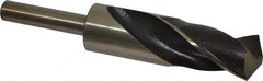 Interstate - 1-5/32" Drill, 118° Point, Cobalt Silver Deming & Reduced Shank Drill Bit - Americas Industrial Supply