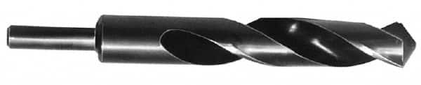 Interstate - 38mm Drill, 118° Point, High Speed Steel Silver Deming & Reduced Shank Drill Bit - Americas Industrial Supply