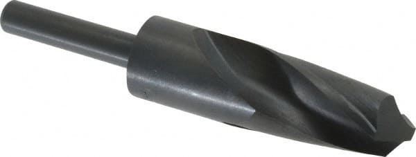 Interstate - 30.5mm Drill, 118° Point, High Speed Steel Silver Deming & Reduced Shank Drill Bit - Americas Industrial Supply