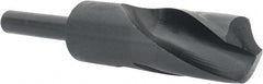 Interstate - 31.25mm Drill, 118° Point, High Speed Steel Silver Deming & Reduced Shank Drill Bit - Americas Industrial Supply