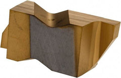 Kennametal - 3072NG Grade KC730, 1.83mm Cutting Width Carbide Grooving Insert - 2.39mm Max Depth of Cut, Right Hand, 0.19mm Corner Radius, TiN Finish - Americas Industrial Supply