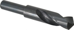 Interstate - 1" Drill, 118° Point, High Speed Steel Silver Deming & Reduced Shank Drill Bit - Americas Industrial Supply