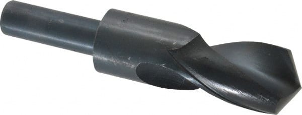 Interstate - 1-11/32" Drill, 118° Point, High Speed Steel Silver Deming & Reduced Shank Drill Bit - Americas Industrial Supply