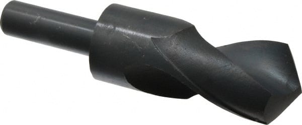Interstate - 1-19/32" 118° Spiral Flute High Speed Steel Taper Length Drill Bit - Americas Industrial Supply