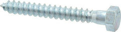 Value Collection - 3/8" Screw, 3" Length Under Head, Steel, Hex Head Lag Screw - Zinc Plated, Grade 2 - Americas Industrial Supply
