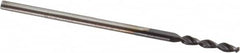 Accupro - 0.0472" 130° Parabolic Flute Cobalt Screw Machine Drill Bit - TiAlN Finish, Right Hand Cut, 0.315" Flute Length, 1.181" OAL, Standard Point, Straight Shank - Americas Industrial Supply