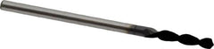 Accupro - #49 130° Parabolic Flute Cobalt Screw Machine Drill Bit - TiAlN Finish, Right Hand Cut, 0.433" Flute Length, 1.417" OAL, Split Point, Straight Shank - Americas Industrial Supply