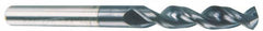 Accupro - 0.3425" 130° Parabolic Flute Cobalt Screw Machine Drill Bit - TiAlN Finish, Right Hand Cut, 1.575" Flute Length, 3.307" OAL, Split Point, Straight Shank - Americas Industrial Supply