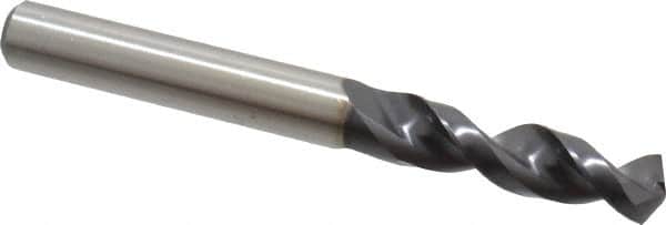 Accupro - 11/32" 130° Parabolic Flute Cobalt Screw Machine Drill Bit - TiAlN Finish, Right Hand Cut, 1.575" Flute Length, 3.307" OAL, Split Point, Straight Shank - Americas Industrial Supply