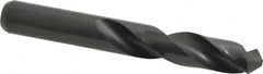 Interstate - 7/16" 118° Spiral Flute High Speed Steel Screw Machine Drill Bit - Oxide Finish, Right Hand Cut, 2-1/16" Flute Length, 3-7/16" OAL, Standard Point, Straight Shank - Americas Industrial Supply