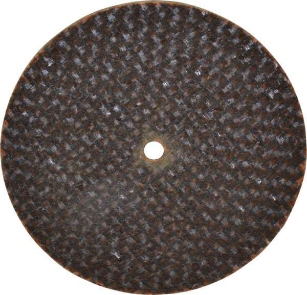 Norton - 2" 60 Grit Aluminum Oxide Cutoff Wheel - 0.06" Thick, 1/8" Arbor, 30,560 Max RPM, Use with Die Grinders - Americas Industrial Supply