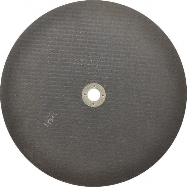 Norton - 10" 46 Grit Aluminum Oxide Cutoff Wheel - 1/16" Thick, 5/8" Arbor, 6,110 Max RPM, Use with Stationary Tools - Americas Industrial Supply