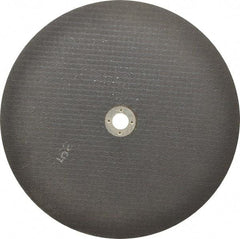 Norton - 10" 46 Grit Aluminum Oxide Cutoff Wheel - 1/16" Thick, 5/8" Arbor, 6,110 Max RPM, Use with Stationary Tools - Americas Industrial Supply