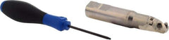 Seco - 1" Cut Diam, 1.02" Max Depth of Cut, 1" Shank Diam, 5.02" OAL, Indexable Ball Nose End Mill - 2-3/4" Head Length, R218.19 Toolholder, 218.19 125, SPMX 0903 Insert - Americas Industrial Supply