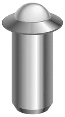 Gibraltar - 0.0394" Body Length x 3/16" Body Diam, 2 Lb Init to 5 Lb Final End Force, Stainless Steel Press Fit Ball Plunger - 5/32" Ball Diam, 0.058" Max Ball Reach, 0.04" Flange Thickness - Americas Industrial Supply