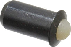 Vlier - 0.0471" Body Length x 1/4" Body Diam, 3 Lb Init to 7 Lb Final End Force, Steel Press Fit Ball Plunger - 3/16" Ball Diam, 0.07" Max Ball Reach, 0.045" Flange Thickness - Americas Industrial Supply